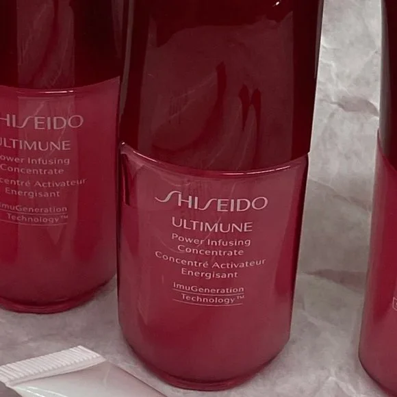 Shideido 7 pack - 4 Ultimune Moisture bottles & 3 Ultimune eye Tubes  NEW Fresh - Picture 3 of 3